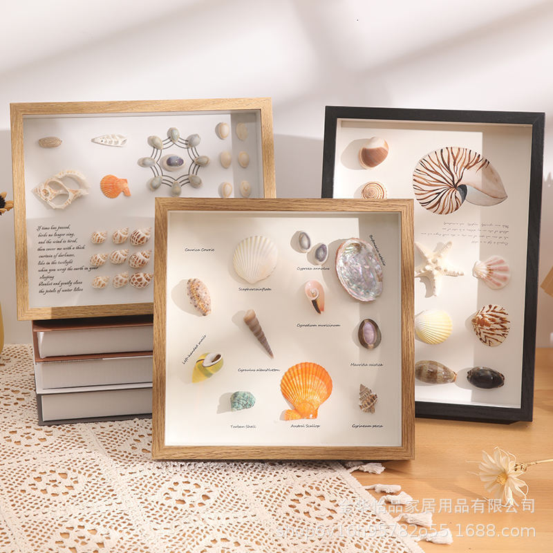 New Black Wooden 3cm 5cm Deep 8x10inch A3 A4 Wooden Shadow Box Photo Frame with Glass Customization