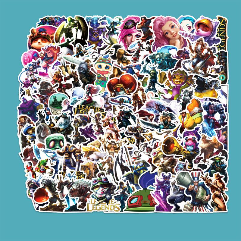 100 League of Legends Graffiti Stickers, Personalized Cross-Border Games, Creative DIY Skateboard Phone Cases, Luggage Stickers 100 League of Legends Graffiti Stickers, Personalized Cross-Border Games, Creative DIY Skateboard Phone Cases, Luggage Stickers