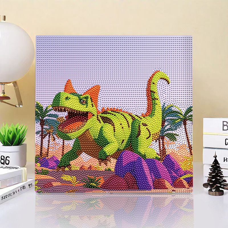 Dibujo adhesivo de diamantes de dibujos animados con marco de fotos Diamante de punto hecho a mano para niños fabricante de pintura de diamantes de bricolaje Kulomic Mario