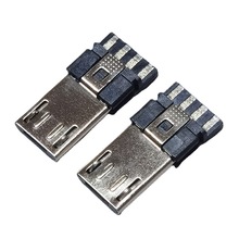 安卓MICRO USB 5pin加长端子V8插头MICRO USB B型外露加长公头