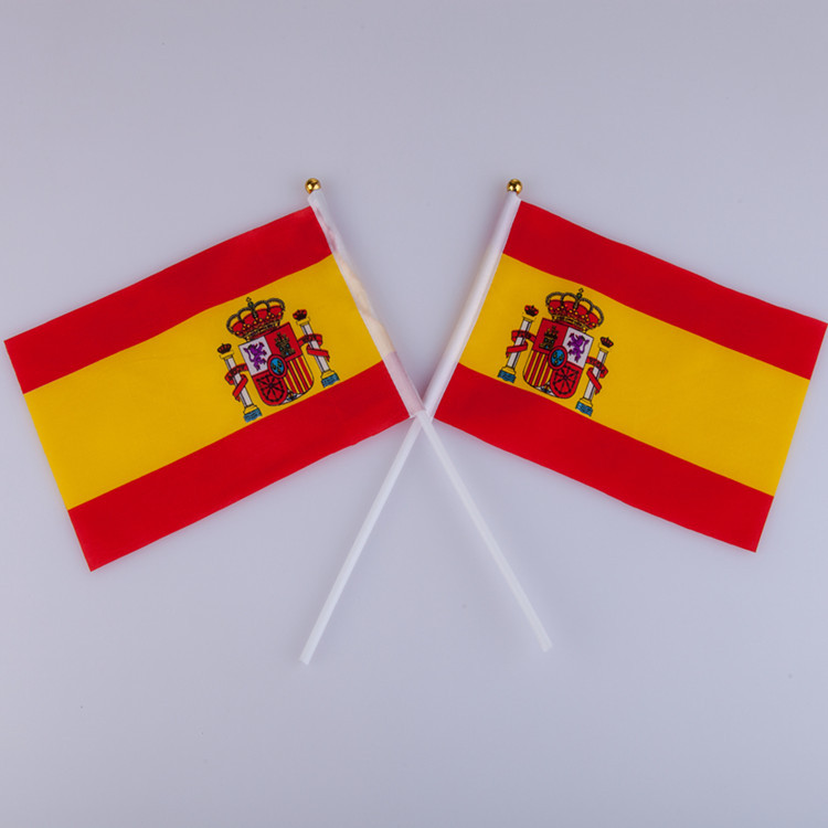 N.° 7 y n.° 8 Copa Mundial de Qatar 2022 32 equipos ondeando banderas a mano, banderas de todos los países, artículos de animación.