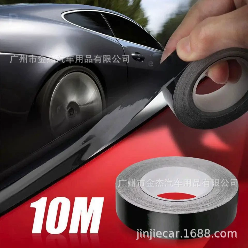 Автомобильный бампер боковая юбка наклейка лента для украшения окна автомобиля виниловая пленка для двери талия стикер черный провод