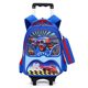 Factory wholesale pull-rod student schoolbag grade 1-3 unicorn cartoon children's shoulder bag ultra-light burden reduction schoolbag