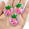 Fruit transparent nail sequins PVC, children's hair accessory