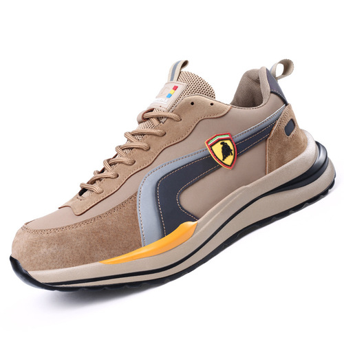 Cross-border new steel toe-toe anti-smash and puncture-proof labor protection shoes, lightweight, comfortable and safety shoes, wear-resistant and breathable construction site shoes for men