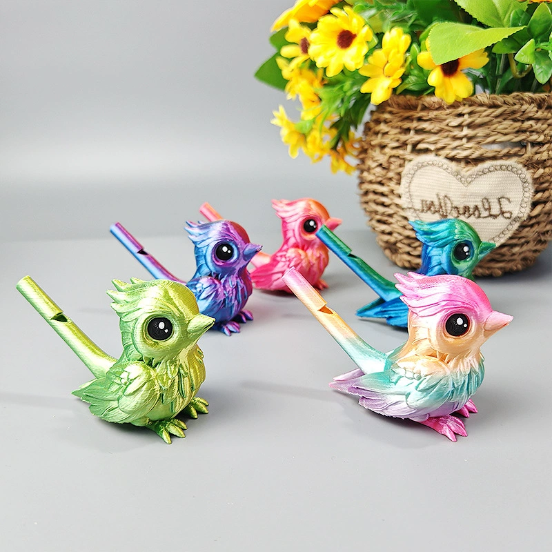 Трансграничная детская развивающая игрушка-птичка с 3D-печатным дизайном, имитирующая звуки птиц, креативное украшение для рабочего стола и оригинальный подарок.