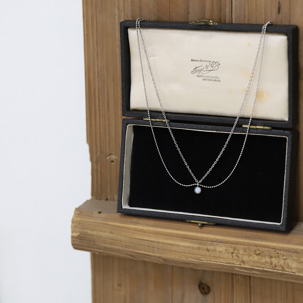 Real Gold Plated Plating Material 304 Stainless Steel Pendant Material Vacuum Plating Real Gold Plated Round 304 Stainless Steel Casual Simple Style Waterproof Non Tarnish 304 Stainless Steel Layered Necklaces