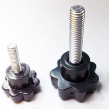 塑料材质七角旋扭星形把手手轮手柄螺丝