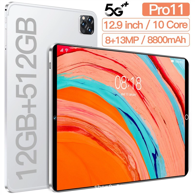 Smart tablet pro11, Android, 10-inch, 4G & Bluetooth, multi‑memory options