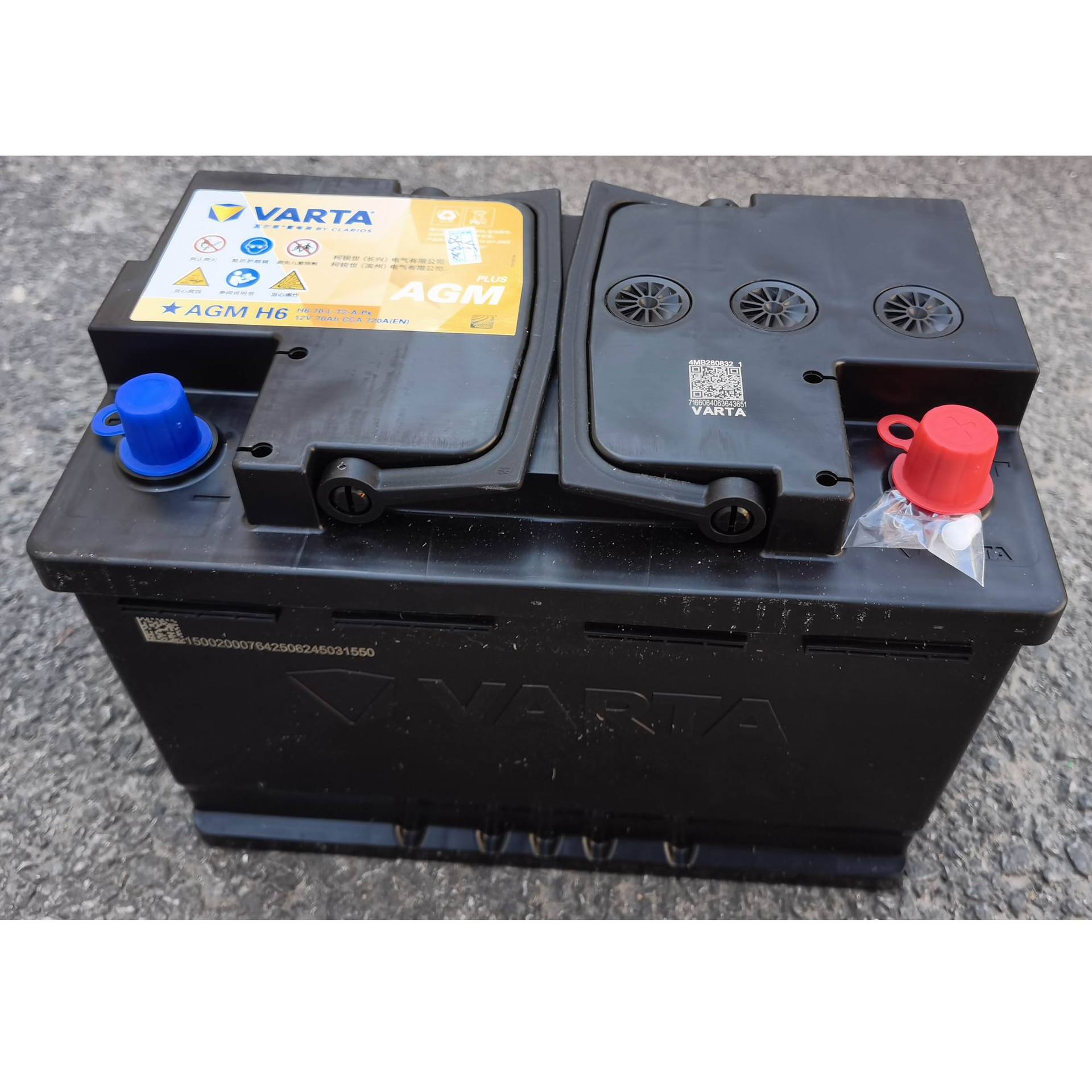 Varta 6-Qf-70Ah Agm Start-Stop Car Battery H6-70-L-T2-A 12V70Ah
