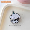 Co -branded authorized Cute Cartoon Puppy Acrylic Terrier Girl Signing Piping Clamp Student Mini PP Folder Wholesale