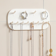 12鈎掛架強力免打孔置物架掛鈎進門玄關客廳鑰匙收納架首飾整理架