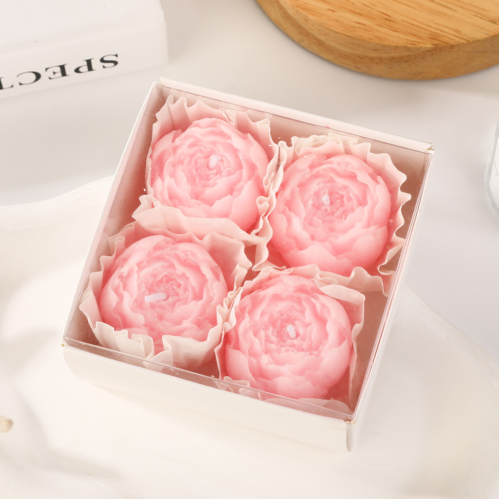 Rose hecha a mano set de vela de incienso al por mayor casero Qixi Valentine 's Day perfume regalo vela de mano transfronteriza