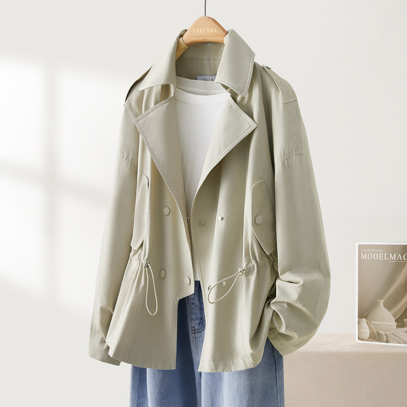 Outlet Big-Name Women's Clothing Export Clearance Versatile Jacket Windbreaker Spring and Autum Tops Thin Short Jacket Women