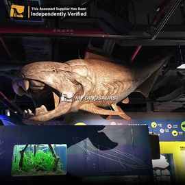 餐厅室内橱窗大型装扮道具 软体硅胶电动邓氏鱼发声模型 创意摆件