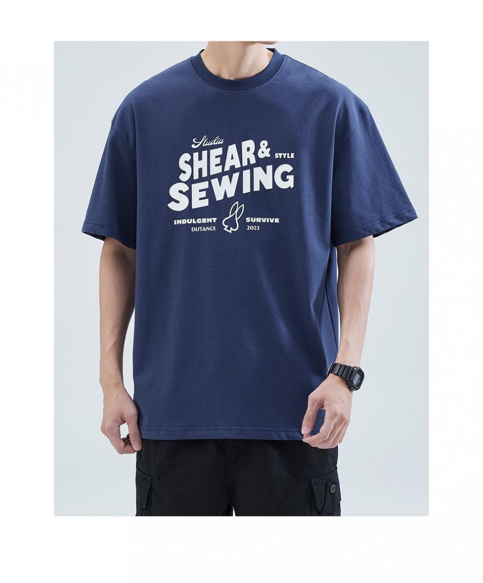 Men's Oversize Cotton T-shirt For Men High Street Summer Style_voghion.com