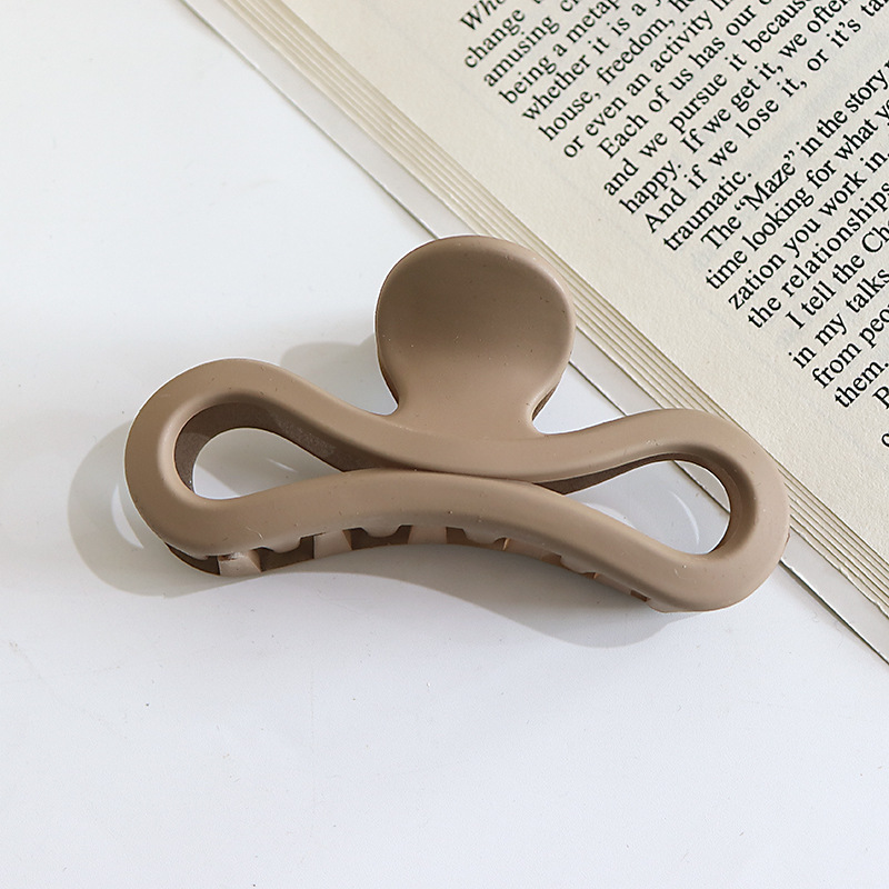 Internet celebridad clip de pelo francés de las mujeres de gran parte posterior de la cabeza horquilla clip de tiburón de alto grado agarre del pelo clip de pelo tocado