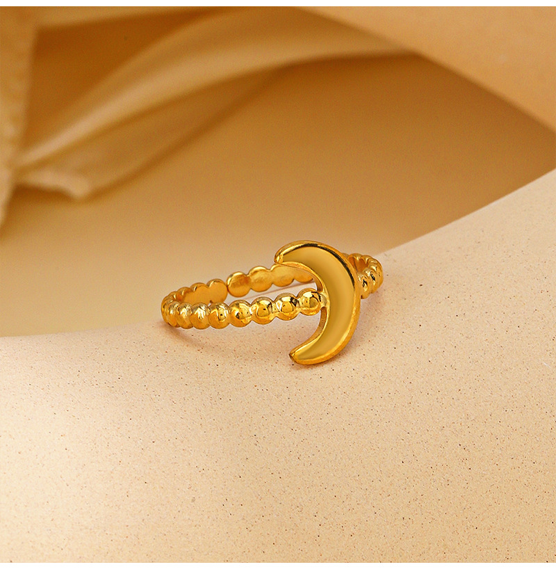 5g Weight Open Rings Classification Adjustable Ring Size 1 Piece Quantity Daily Occasion Vintage Style Star Stainless Steel Plating Open Rings