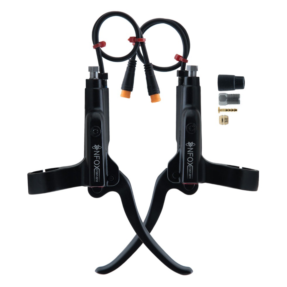 Manija de freno de apagado NFOX GT267 de 3 pines adecuada para bicicleta eléctrica Ebike manija de freno de motor Hall de ocho vías