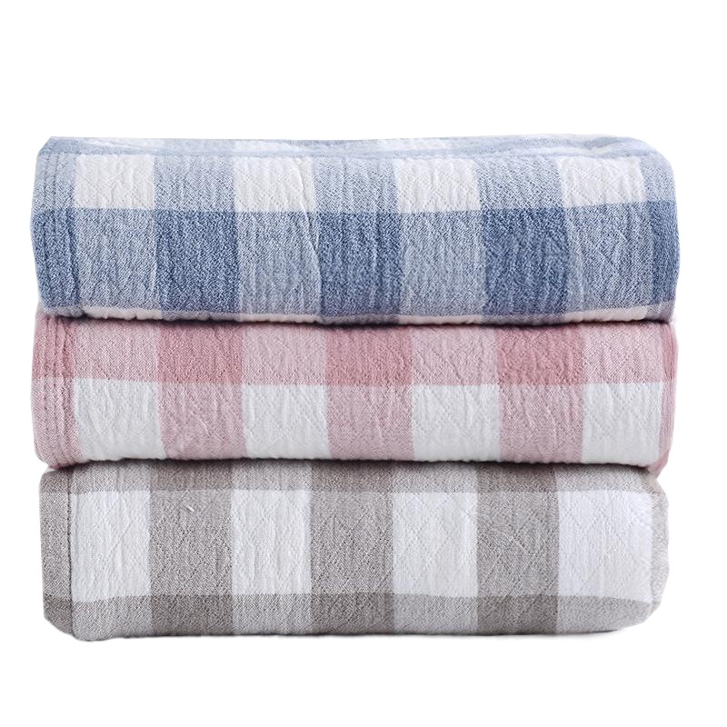 Gauze Cotton Summer Cool Towel Quilt Washable Single Double Cotton Soft Breathable Towel Blanket Summer Air-conditioning Quilt