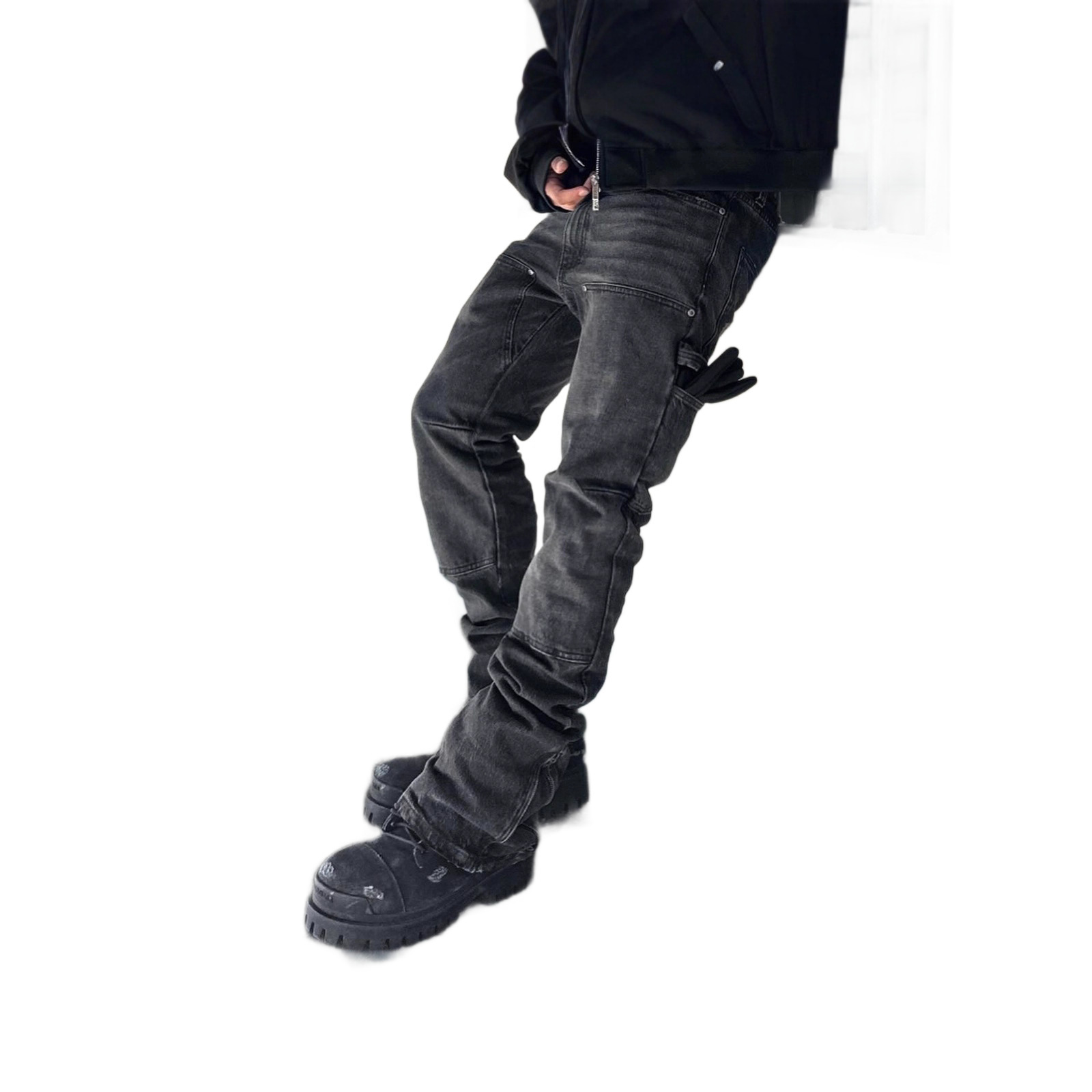 Pantalones Jeans para Hombre de Algodón Elástico para Uso Diario image 6