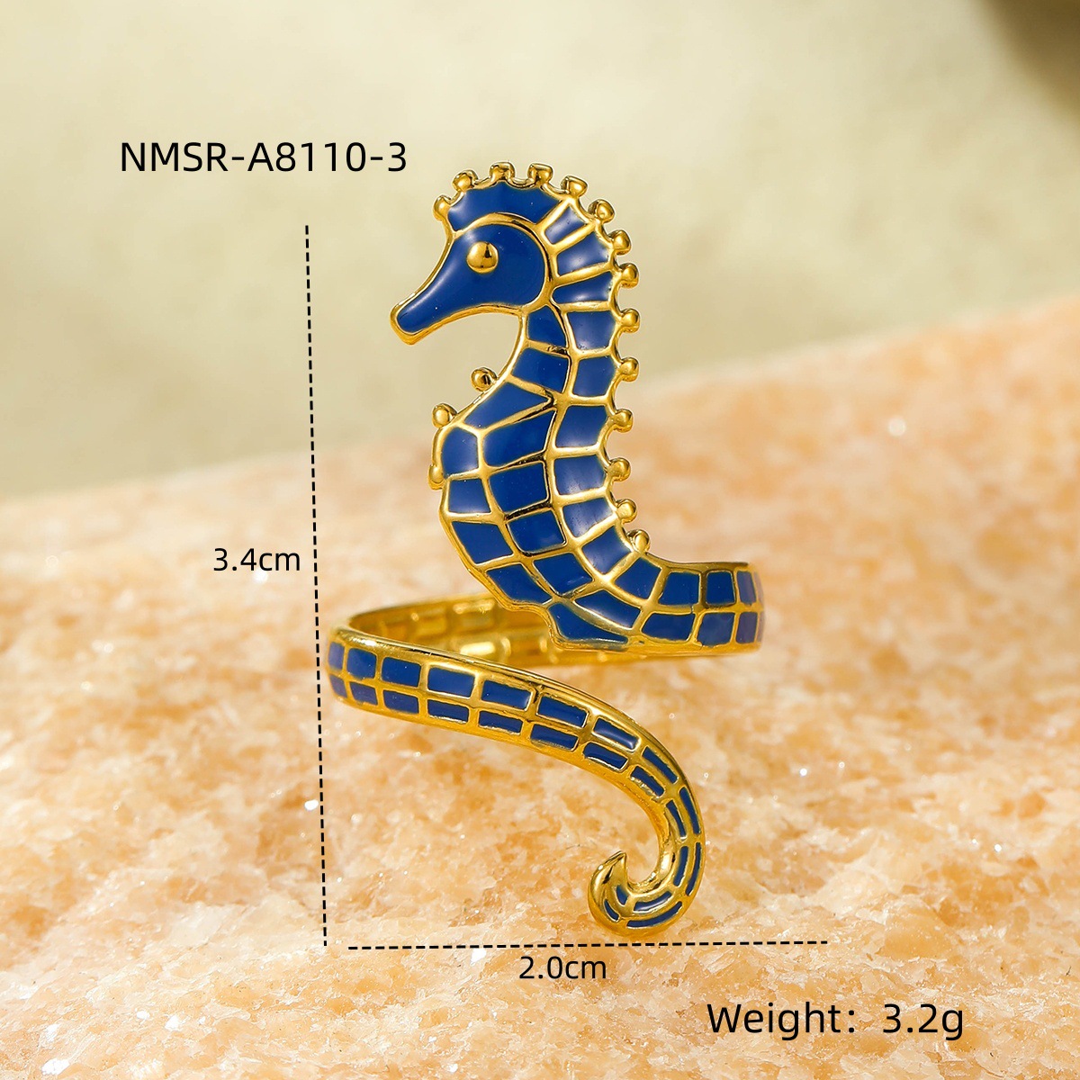 6g Weight 0.03µm-0.05µm Gold Plating Thickness PVD Coated Gold Plating Process Real Gold Plated Plating Material Rings Classification One Size Ring Size 1 Piece Quantity Party, Street Occasion 304 Stainless Steel Material Hippocampus Pattern Women's Gender Beach, Simple Style Style Waterproof Non Tarnish, Plating Craft PVD Coated Real Gold Plated Hippocampus 304 Stainless Steel Beach Simple Style Waterproof Non Tarnish Rings 7