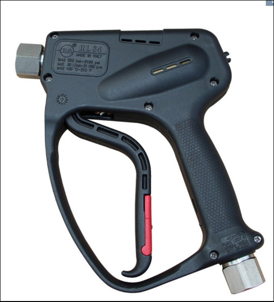 意大利PA枪柄 RL84进口高压水枪560公斤bar80l/min 100℃热水清洗