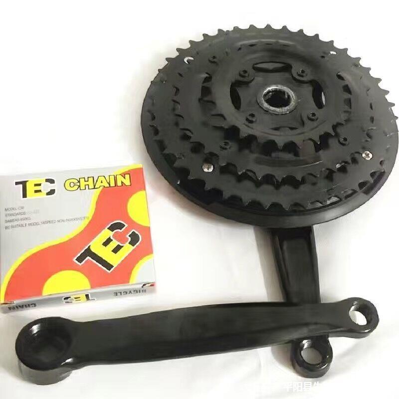 Mountain Bicycle Crankset Bicycle Central axis Crank Mountain bike Crank Roulette Mountain bike parts Gear tray