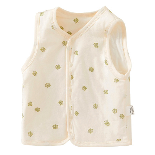 Children's vest for spring and autumn, padded cotton, thick baby clothes for boys and girls, infants and toddlers, autumn new baby clothes