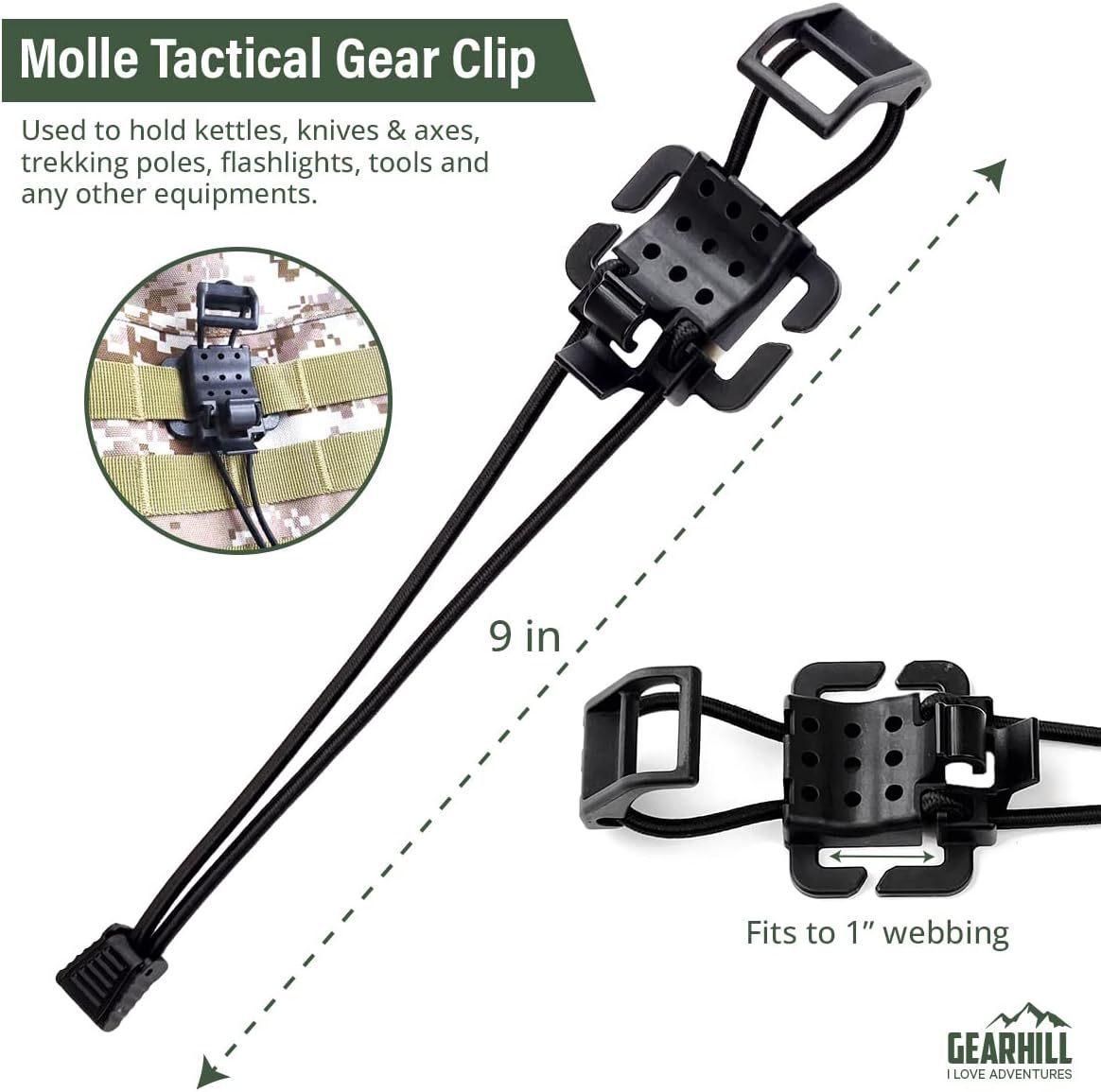 Cross -border multifunctional tactical clamp fixed buckle line…