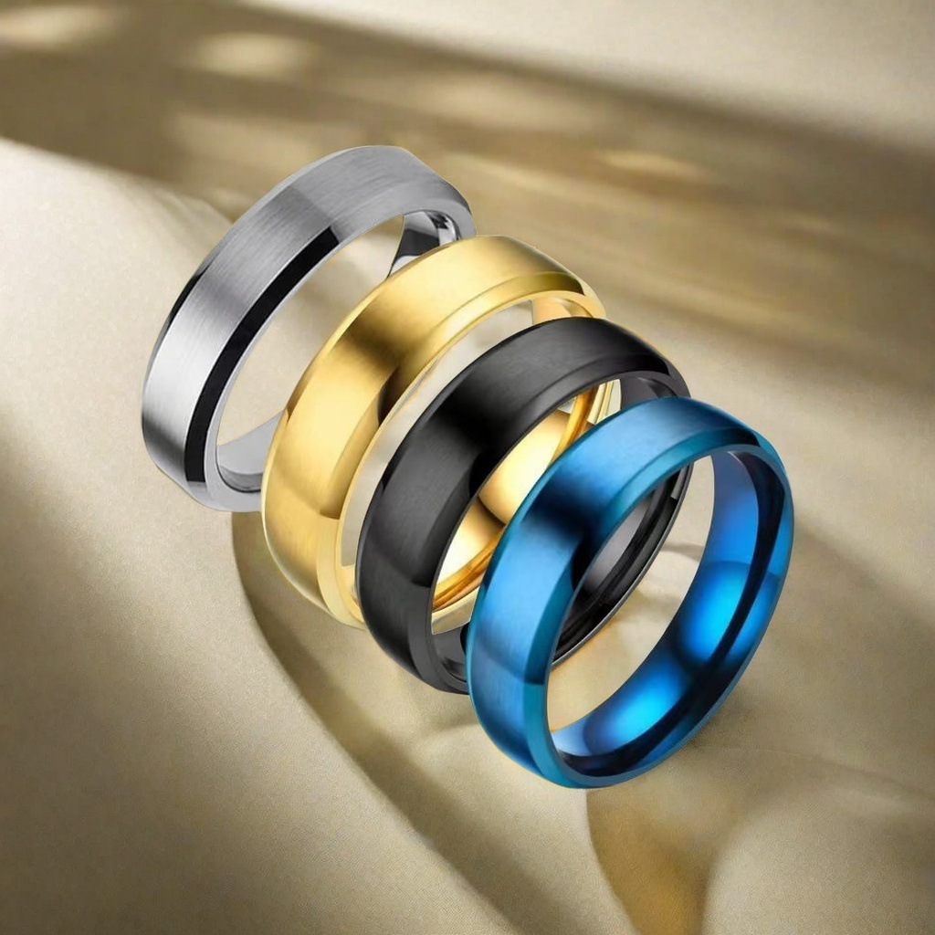 double-sided matte ring stainless steel