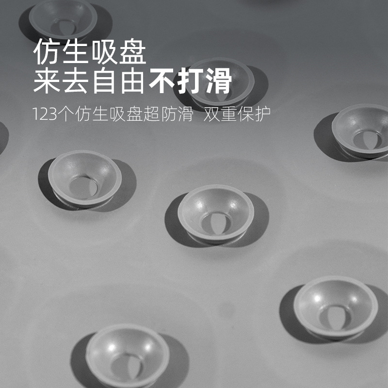 Venta caliente transfronteriza gran baño de goma de guijarros antideslizante alfombra de baño ventosa masaje pedal mat suministros de baño