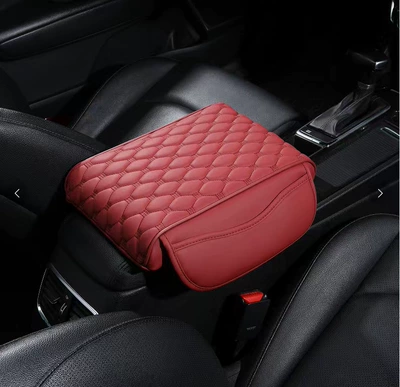 armrest box, beanie style, Armrest box pad - doudou-style-storagelarge-size-in-wine-red