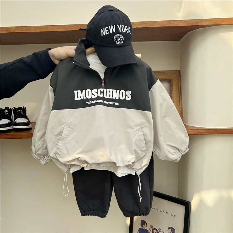 Ragazzi Autunno 2024 American Alphabet Sport Bambini Casual e Bello Esplosivo Strada Largo Scuola Media Cotone_voghion.com