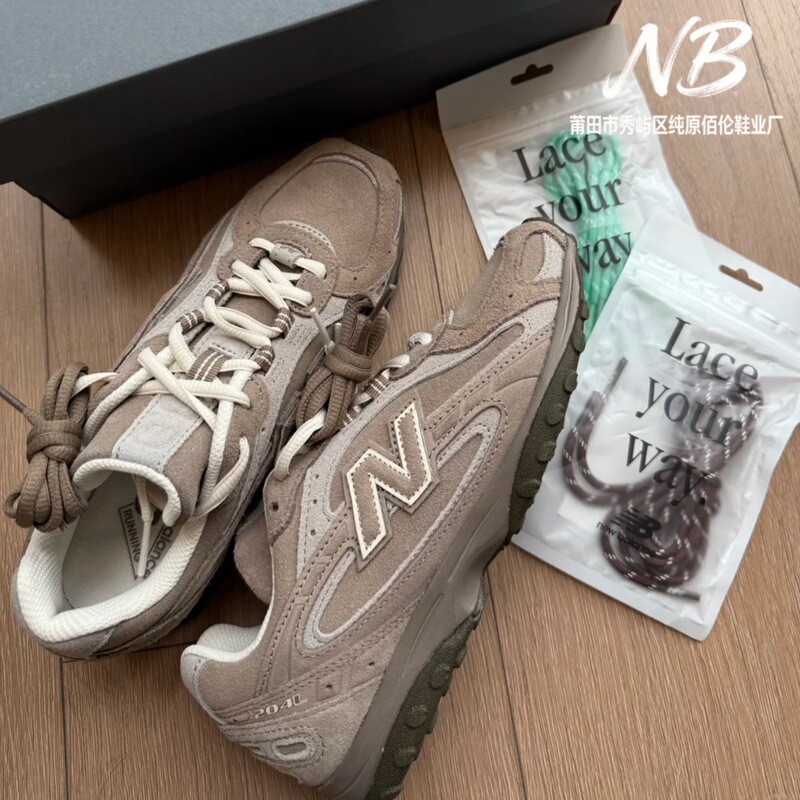 Putian shoe factory high-quality NB204L series thin-soled shoes for men and women, jogging sports casual shoes, same style as Jang Won-young's