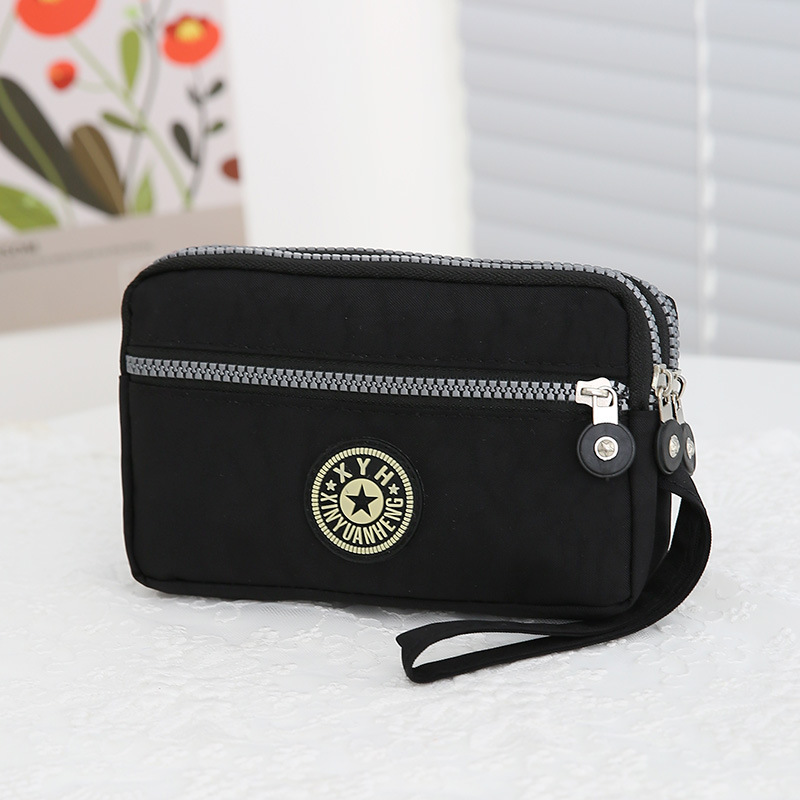 Bolso de mujer con tres cremalleras, modelo 2025, monedero portátil multifuncional, bolso para teléfono móvil, bolso de mujer sencillo y a la moda para mujer de mediana edad
