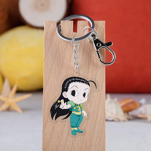 Anime merchandise Hunter x Hunter Alucard keychain Jack and Killua transparent pendant