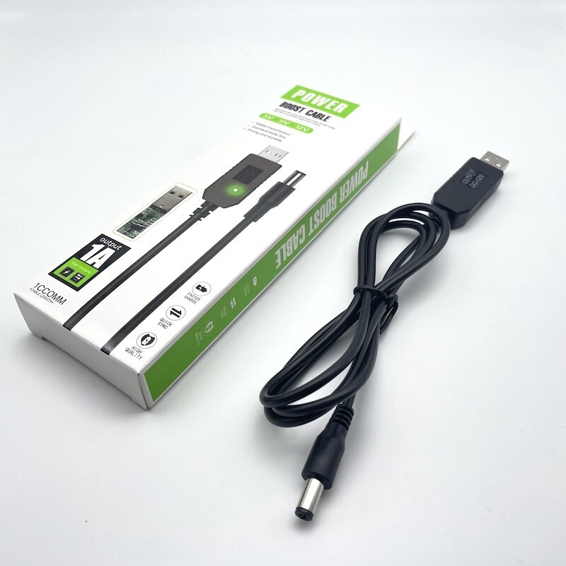 5v to 8.4v/9v/12v boost charging cable mobile power supply DC5.5 * 2.1 router usb power cord