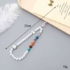 K3641 6 color beading mobile phone chain