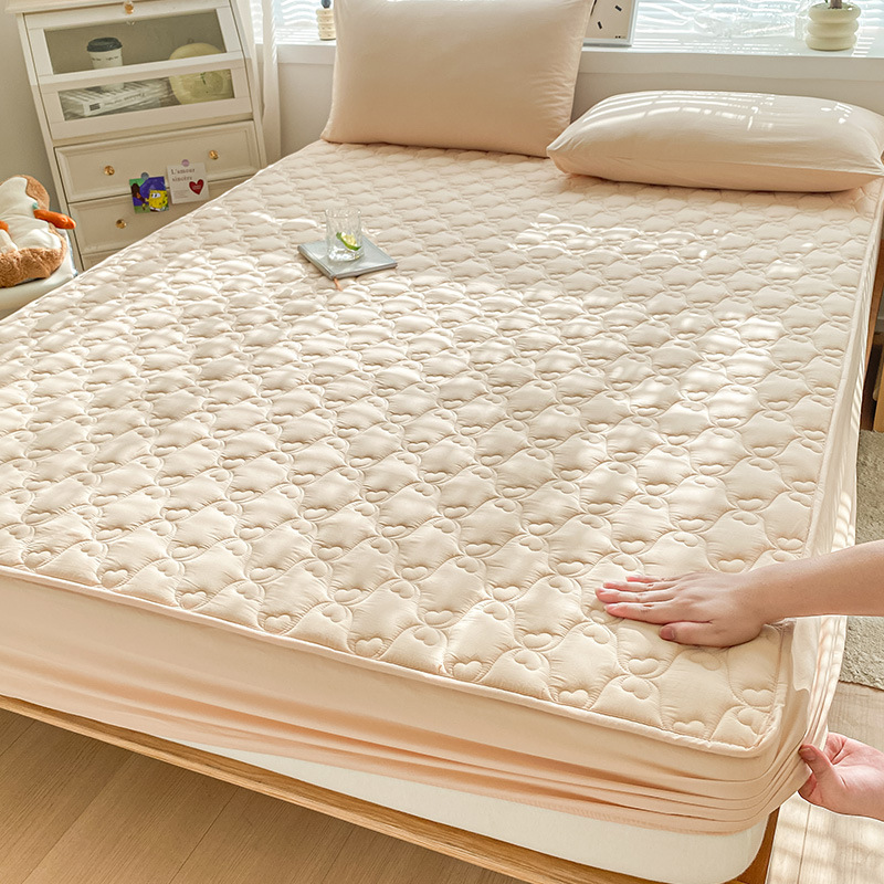 2025 nuevo estilo 2023 nuevo estilo soya funda de cama de una sola pieza funda protectora de colchón sábana acolchada funda de cama a prueba de polvo invierno