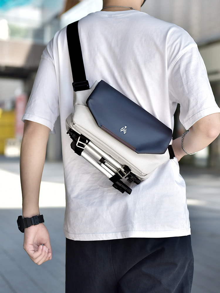 Bolso Mensajero Cruzado para Hombre de Tela Oxford Impermeable, Resistente al Desgaste y Antirrobo para Uso Diario