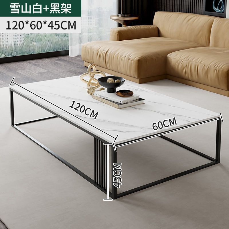 Mesa de té de lujo ligera, tabla de roca gruesa, mesa de té doméstica, mesa de té en línea, mesa de té doméstica pequeña, mesa de familia pequeña