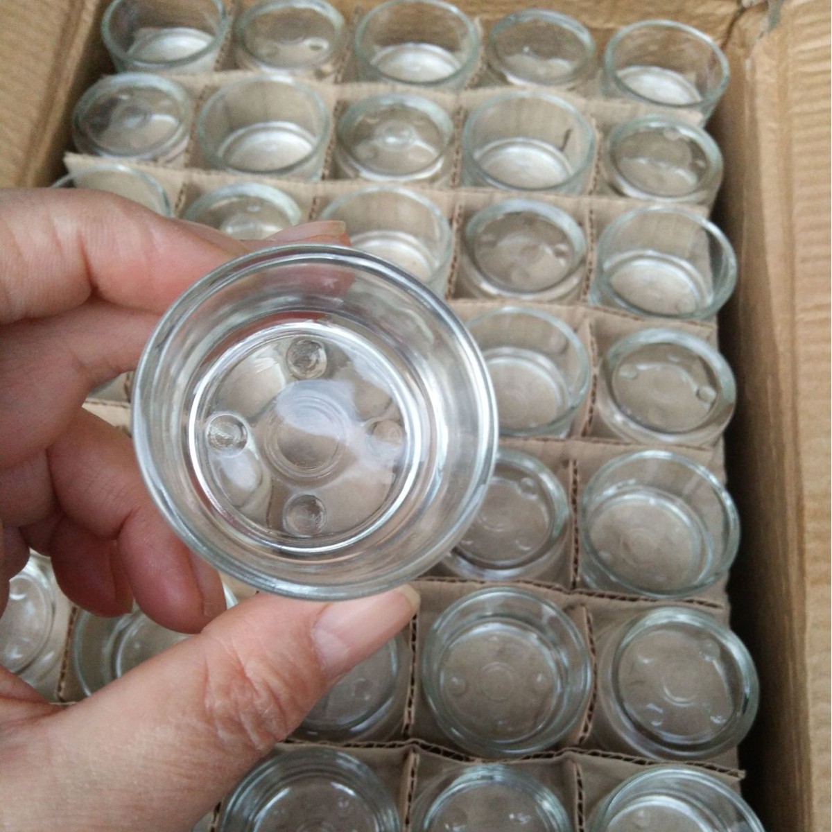 Glass candle