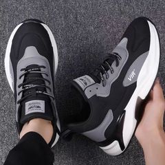 Men's Shoes 2023 Summer New Korean Style Men's Casual Low-Top Breathable Running Shoes Trendy Sports Shoes