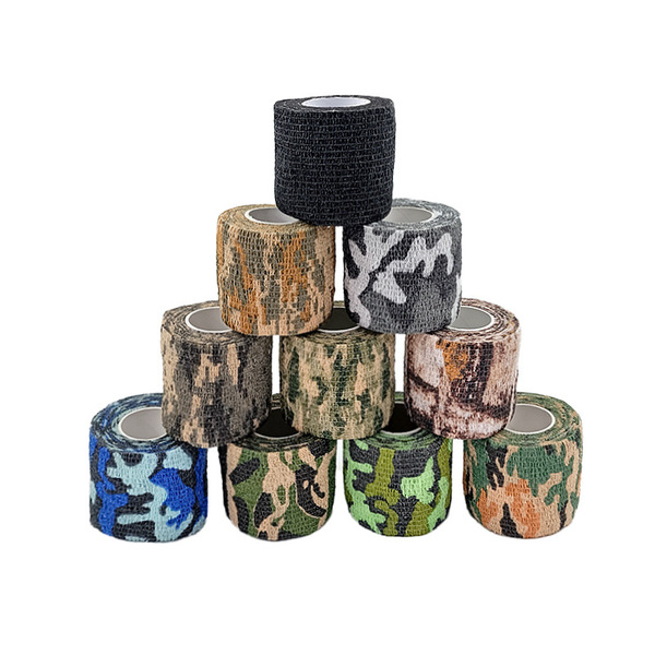Self-adhesive elastic travel camouflage hair band non-woven cloth