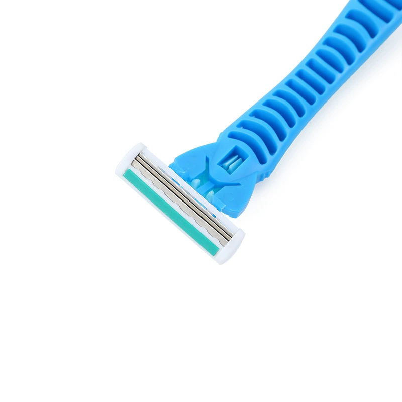 Changeable multicoloured multilayer razor, rubber blade for men and women