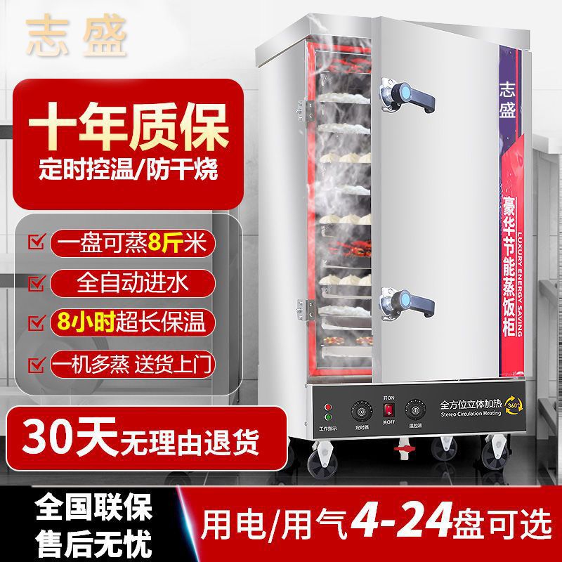 蒸饭柜商用电蒸箱家用小型蒸柜燃气蒸饭车食堂蒸米饭全自动蒸饭机