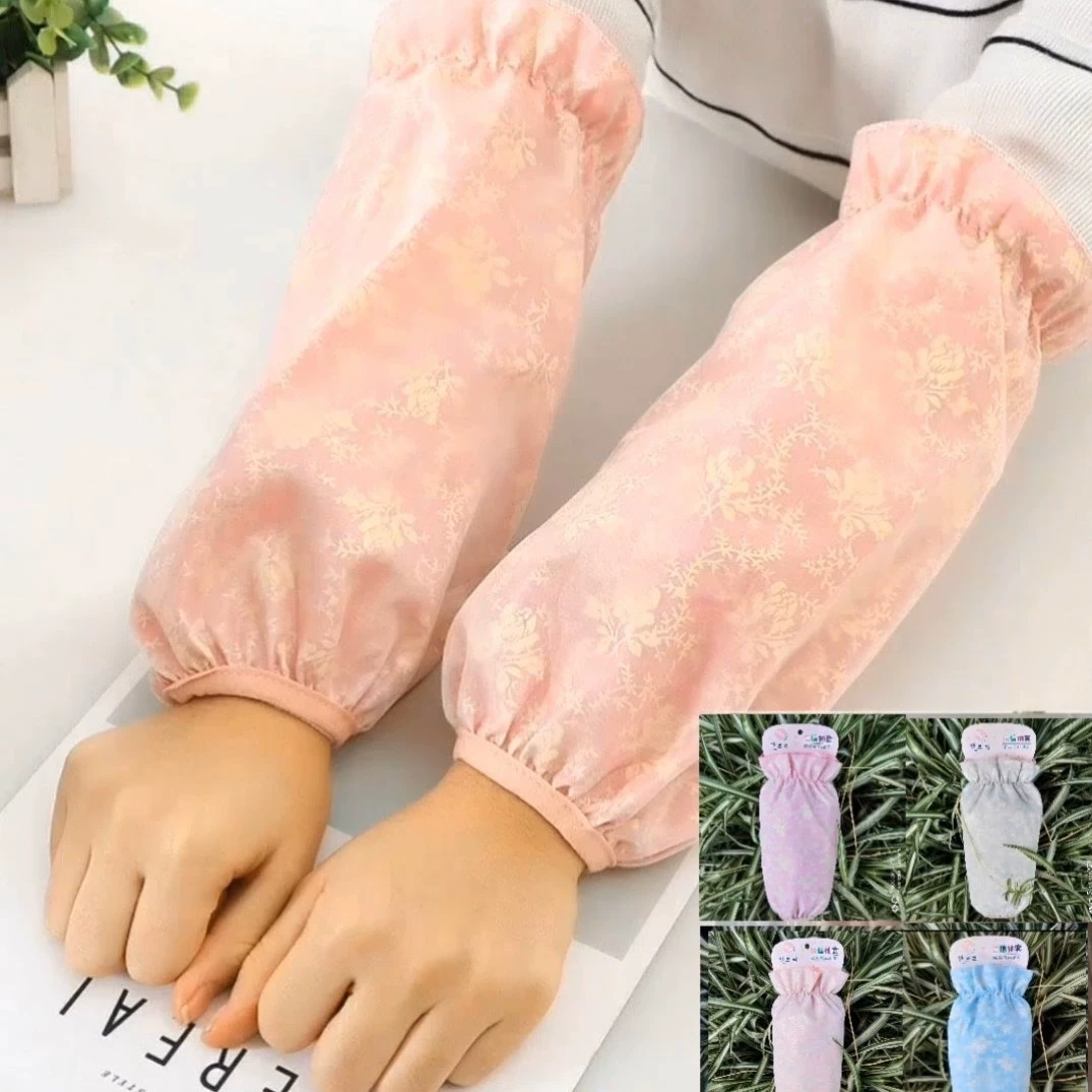 Бронзовый длинный двухслойный противообрастающий рукав с цветком в Корейском стиле, Модный осенне-зимний офисный рукав