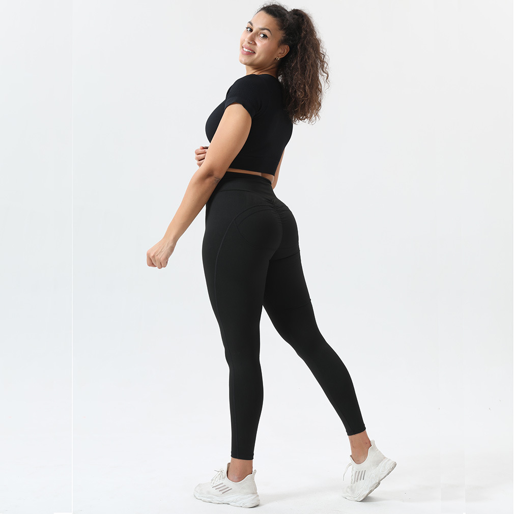 women s high waist tight yoga pants nihaostyles clothing wholesale NSOUX76678