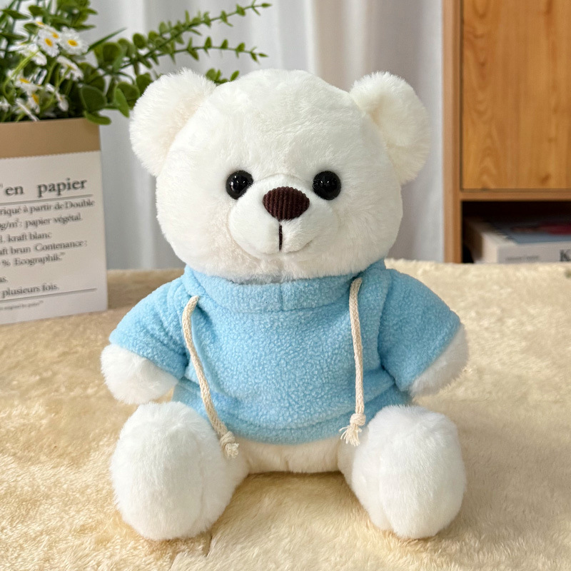 Suéter transfronterizo Teddy Bear muñecas muñecas juguetes de peluche actividad de publicidad LOGO impresión regalos de graduación escolar